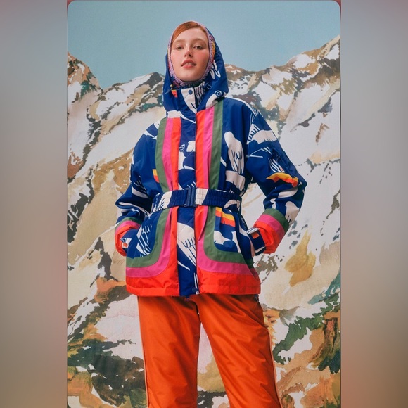 FARM Rio Jackets & Blazers - Farm Rio Blue Toucans Ski Jacket